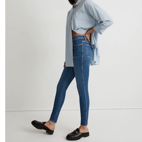 Madewell Tall 10" High-Rise Skinny Jeans, Eardley Wash Size 27 - Picture 1 of 4